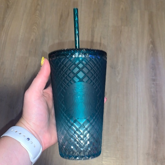 Starbucks Dining Starbucks 2023 Green Gradient Ombre Jeweled Grande Tumbler - Picture 2 of 5